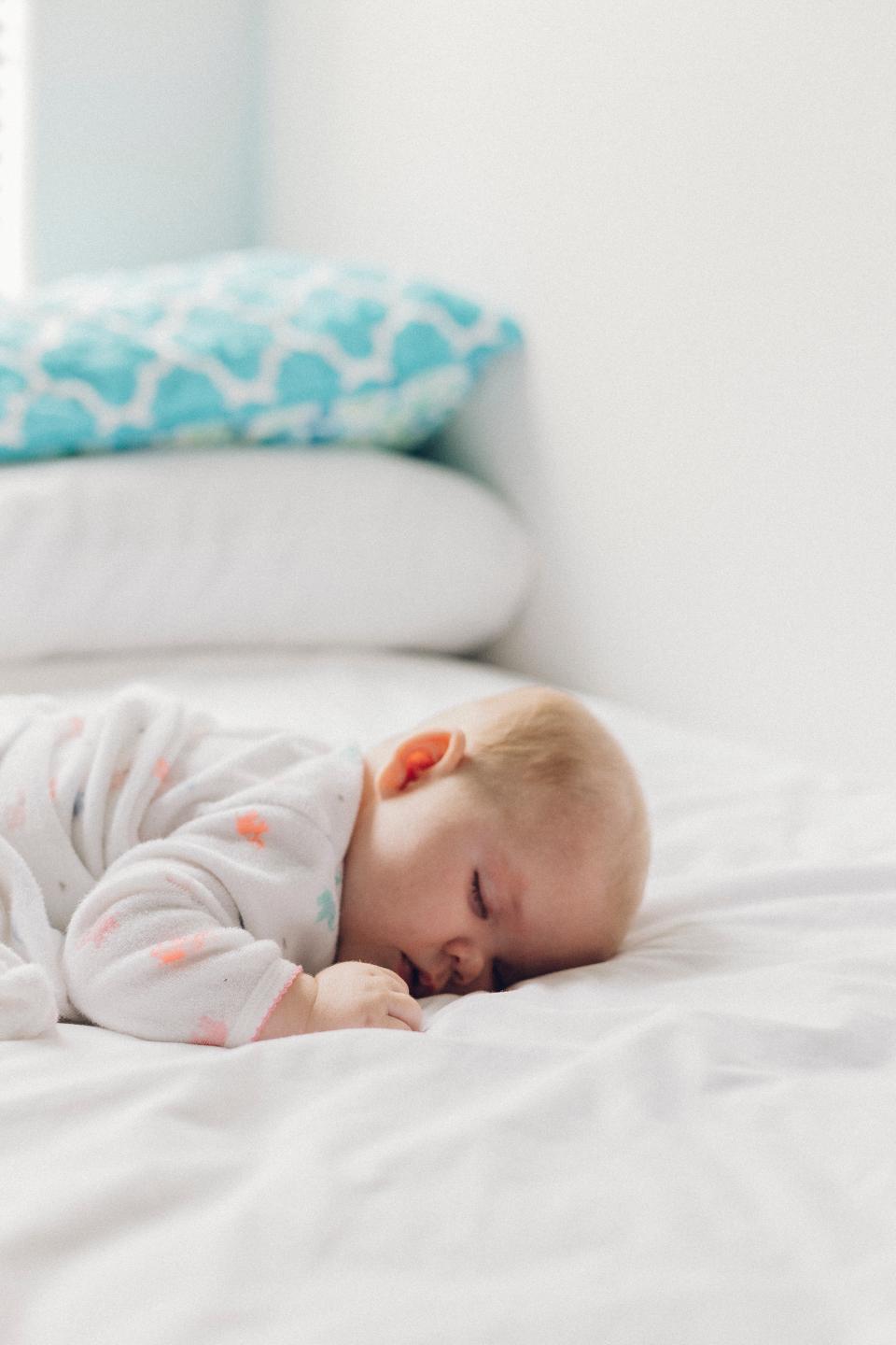 Child napping peacefully in the afternoon