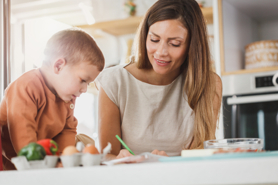 Parent talking gently with a child about their worries