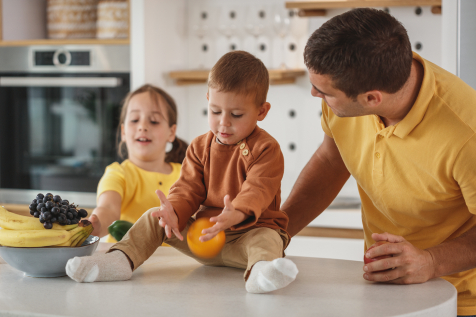 Pin graphic: age-appropriate chores that kids will actually do
