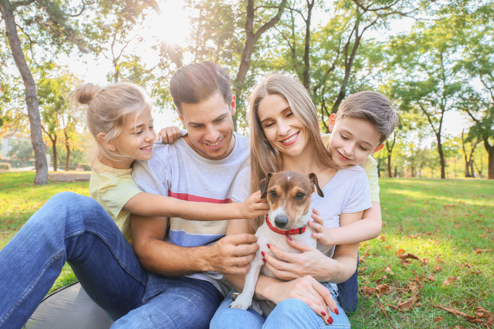 Family portrait, close and connected