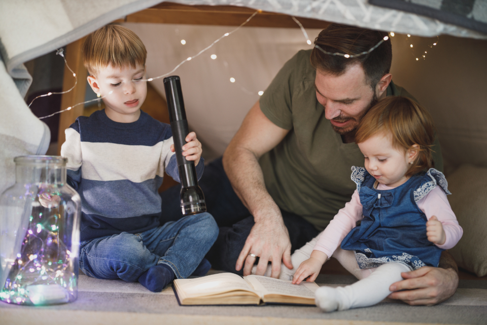 Family enjoying a Sunday tradition together