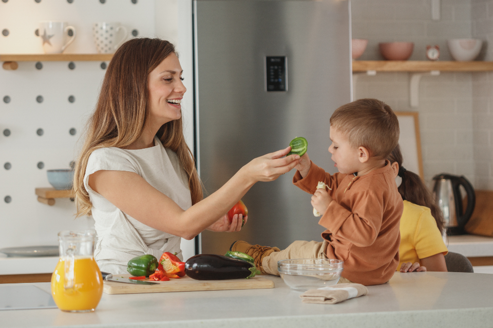 Family working through respectful communication